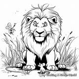 Lion And Mouse Coloring Pages  Free & Printable sketch template