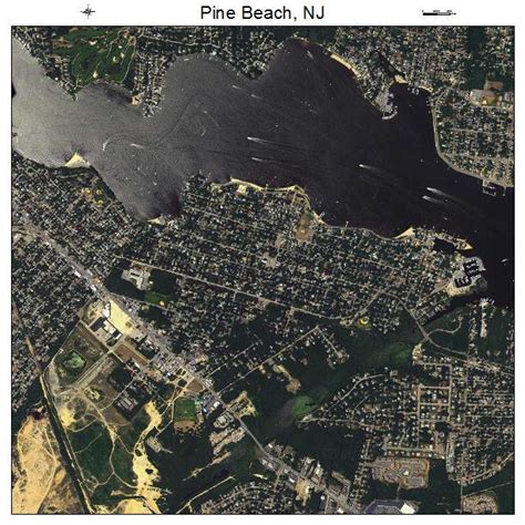 Aerial Photography Map of Pine Beach, NJ New Jersey