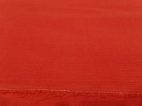 Cotton crush crepe deep orange color fabric 58" wide – The Fabric Factory