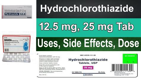 hydrochlorothiazide - hydrochlorothiazide tablets ip 12.5 mg, 25 mg ...