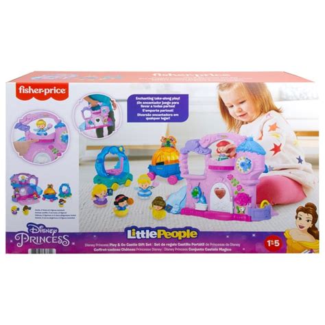 Fisher-Price Little People Disney Princess Play & Go Castle Gift Set Exclusive | Smyths Toys UK