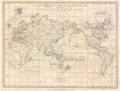 File:1799 Cruttwell Map of the World on Mercator's Projection ...