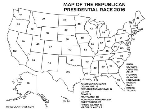 Blank Electoral College Map Sketch Coloring Page