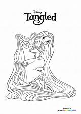 Rapunzel Coloring Page sketch template