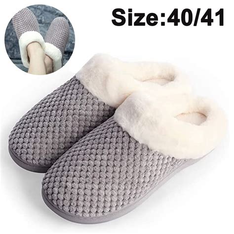 Women's Soft Memory Foam House Slippers Comfort Warm Slip on House ...