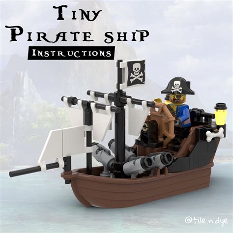 LEGO MOC TINY PIRATE SHIP by marinbrickdesign | Rebrickable - Build with LEGO