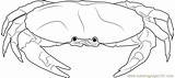 Crab Coloring Sheet sketch template