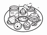 Breakfast Food Coloring Pages Top 29 Free Printable Designs sketch template