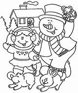 Preschool Winter Coloring Pages sketch template