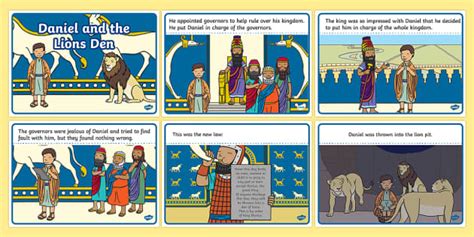 Daniel And The Lions Den Story Sequencing (A4) - Twinkl