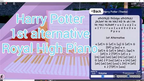 Roblox Music Sheets Piano Harry Potter Theme