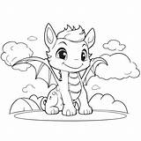 60 Cute Dragons Coloring Pages  Images Cartoon sketch template