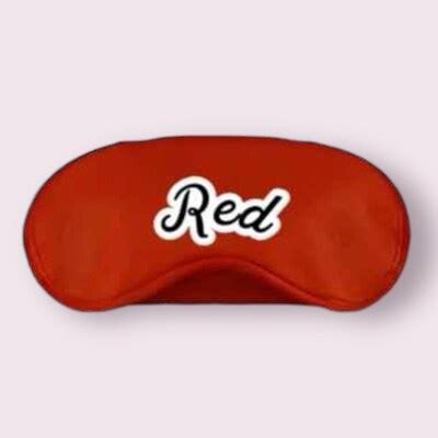 RED PERSONALIZED EYE MASK | MakerPlace by Michaels