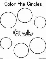 Color The Circles Coloring Page sketch template
