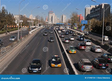 Traffic on 3rd Ring Road in Beijing. China Editorial Stock Image - Image of freeway, highway ...