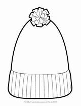 Winter Hat Coloring Sheet Pages sketch template