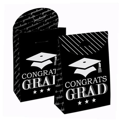 Big Dot of Happiness Graduation Cheers - Graduation Gift Favor Bags - Party Goodie Boxes - Set ...
