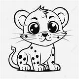 Cute Baby Cheetah Coloring Pages sketch template