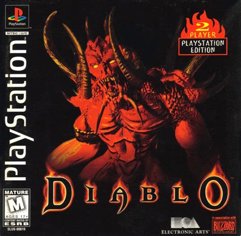 Diablo (1998) PlayStation box cover art - MobyGames | Playstation, Video game, Games