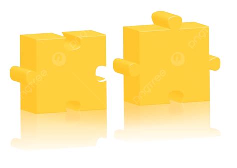 Two Jigsaw Puzzle Parts Vector Illustration Isolated Vector, Vector ...
