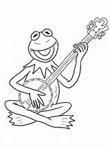 Boy Playing banjo coloring Page Banjo Coloringpages101  Mejikuhibiniu sketch template