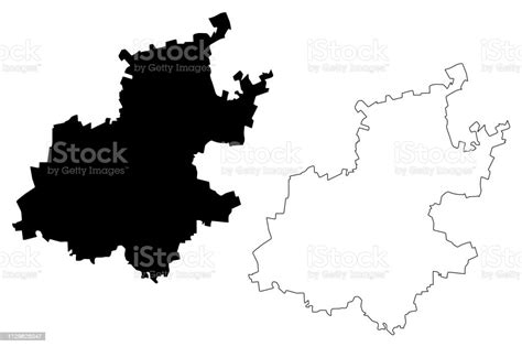 Gauteng Province Map Vector Stock Illustration - Download Image Now - Abstract, Africa, Black ...