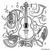 Musical Instruments Coloring Page  Pagescom sketch template