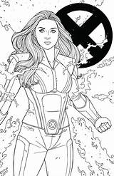 Jean Grey By JamieFayX  Superhero coloring Pages Marvel sketch template