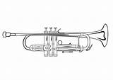 Coloring Page trumpet  Free Printables Img 10032 sketch template
