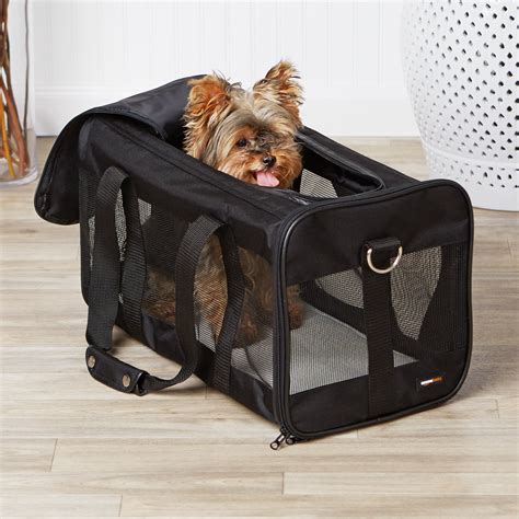 AmazonBasics Black Soft-Sided Pet Carrier - Large | eBay