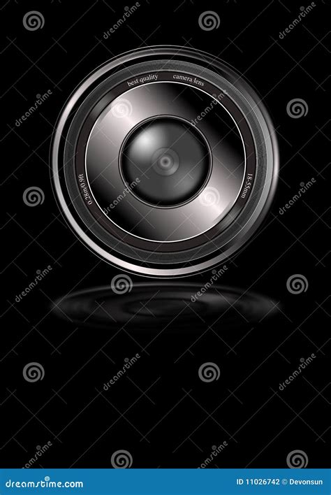 Best Quality Camera Lens Isolated Stock Illustration - Illustration of ...