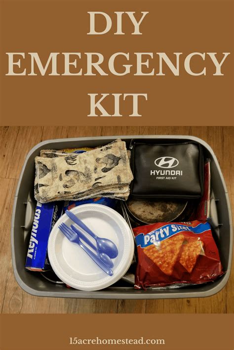 My DIY Emergency Kit: What's In It - 15 Acre Homestead