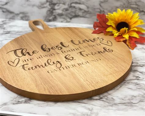 Beautiful Charcuterie Board With Quote About Family and Friends - Etsy