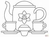 Tea Party Coloring Page  Free Printable Coloring Pages sketch template