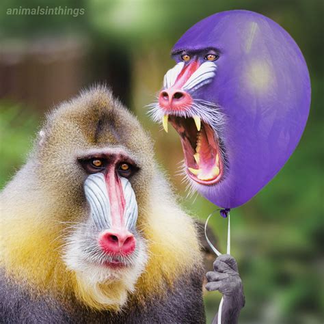 I photoshopped a baboon holding a balloon with a baboon in it. : r/funny