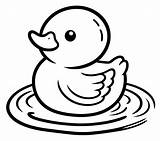 Duck Coloring Rubber Ducks Ducky Outline Activities Printables Pages  sketch template