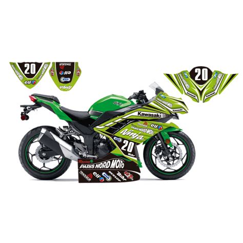 Customisable Racing Decals small set for Kawasaki's Ninja 300