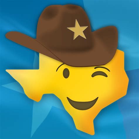 Texas Emoji - Texan Stickers by Daniel Larsen