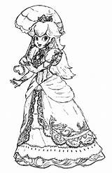 Free Princess Peach Coloring Pages For Kids sketch template