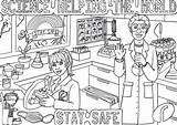 Science Lab Safety Coloring Pages Learny Kids  Vrogueco sketch template