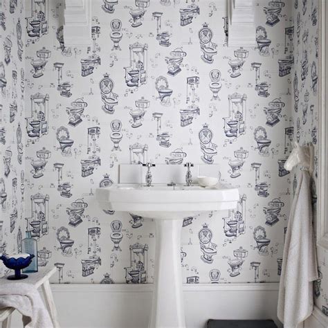 Wallpaper Toilet Heaven sapphire blue | Quirky wallpaper, Bathroom wallpaper, Wallpaper toilet