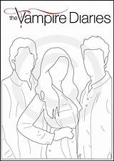 Vampire Diaries Coloring Pages Sketch Page sketch template
