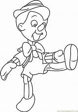 Pinocchio Walt Disney Characters Coloring Page For Kids  Free sketch template