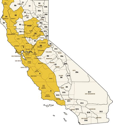 Deer Zones California Map - Gretna Hildegaard