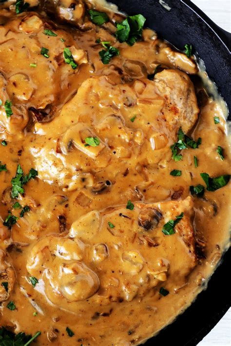 Pork Chops with Mushroom Gravy (Easy, One-Pan Recipe!)