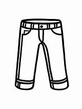 Pants Coloring Page sketch template