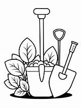 Gardening tools Trowel colouring Book Pages For Children And Adults  sketch template