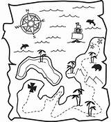 Treasure Map Awesome Coloring Page  sketch template
