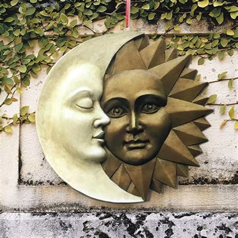 Sun and Moon Outdoor Wall Sculpture - Not sold in stores