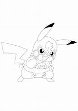 Pokemon Thunderbolt Attack 10 Pikachu Coloring Pages sketch template